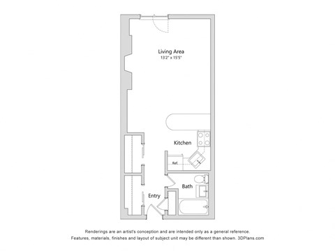 a floor plan of a small apartment